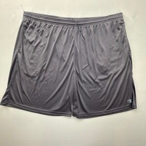 Champion Shorts Mens 4XL Athletic Basketball Gray Solid Regular Fit Modern
